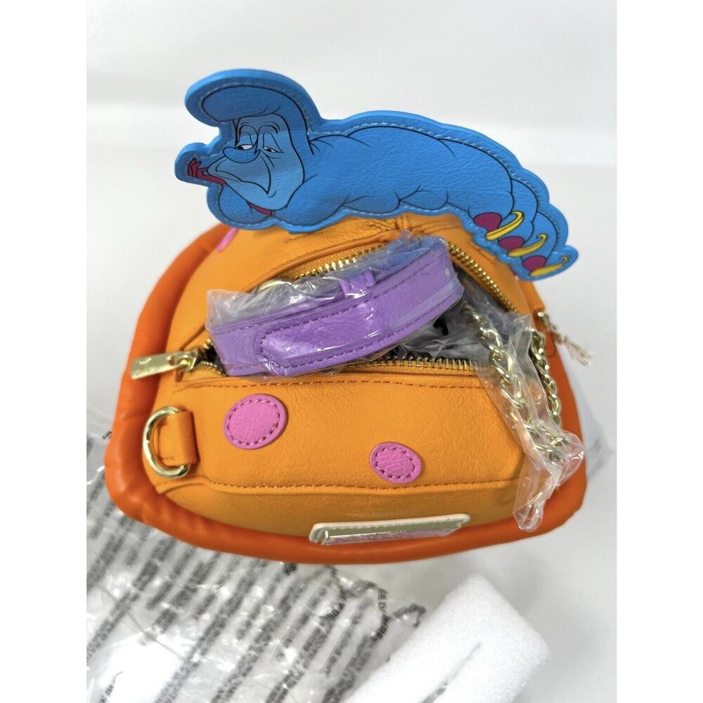 LOUNGEFLY ALICE IN WONDERLAND Mushroom Crossbody Bag STITCH SHOPPE Caterpillar - Picture 8 of 12